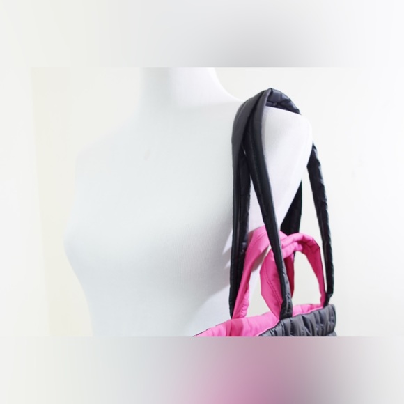 Kate Spade Softwhere Quilted Black Pink Nylon Tote Computer Bag - Picture 11 of 12